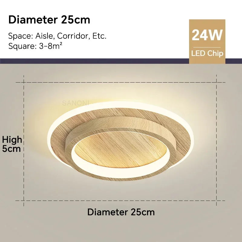 Modern LED Aisle Ceiling Light Chandelier - Indoor Lighting Fixture for Corridor, Stairs, Foyer, Balcony, Bedroom, Bathroom