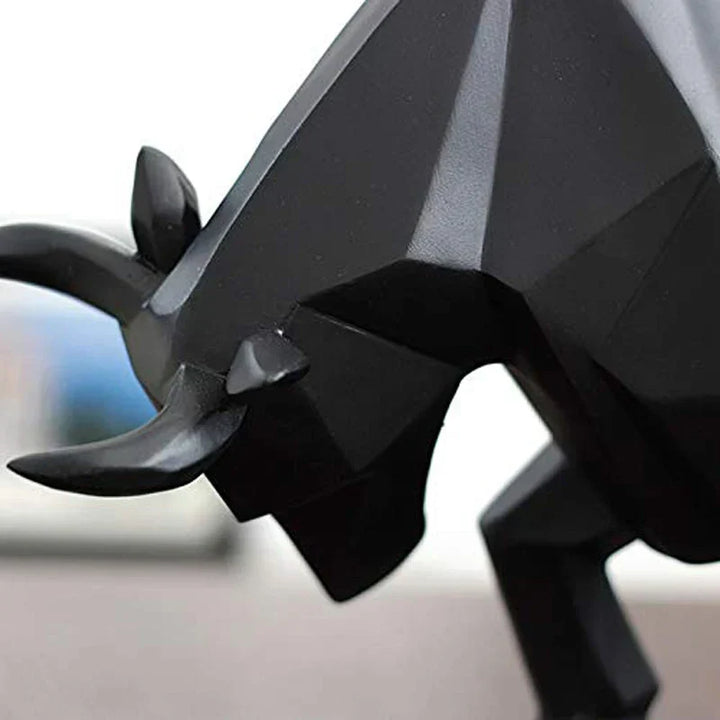 Modern Geometric Bull Statue, Ornament, Café, Bull Sculptures, Animal Figures, Abstract Hotel Home Decoration