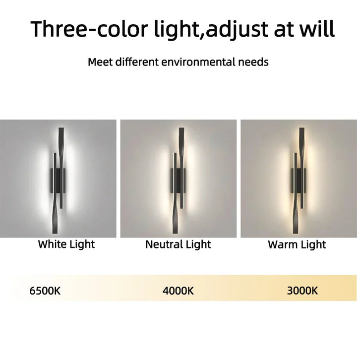 Modern LED Long Strip Wall Lamp – Luxury Creative Bedside & Living Room Light, Simple Nordic Design for Bedroom, TV Wall, and Interior Decoration