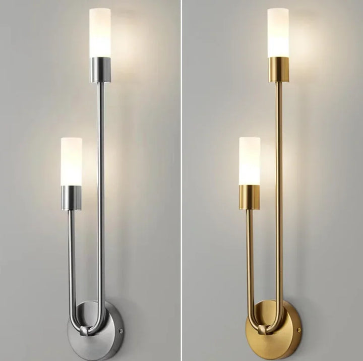 Modern Gold LED Wall Light – Nordic Sconce for Living Room, Bedroom, Kitchen, and Hallway Décor