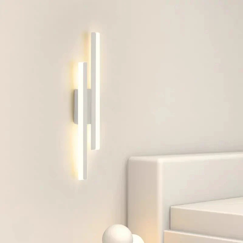 Modern LED Wall Lamp with Copper Line Pipe and Acrylic Lampshade