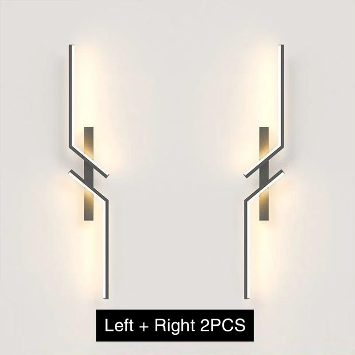 Modern Dimmable LED Wall Light – Remote-Control Minimalist Wall Sconce for Bedroom, Living Room, and TV Background