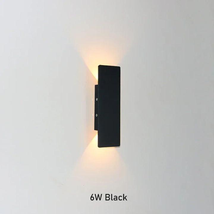 Modern LED Wall Lamp - Rectangular Bedroom Bedside Lights for Minimalist Indoor Lighting