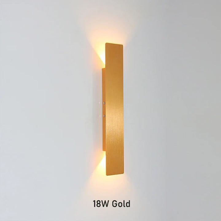 Modern LED Wall Lamp - Rectangular Bedroom Bedside Lights for Minimalist Indoor Lighting