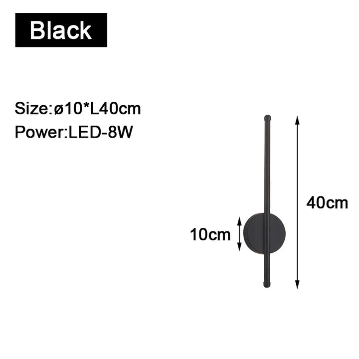 Gold Black Indoor LED Wall Lights: Stylish Illumination for Your Space
