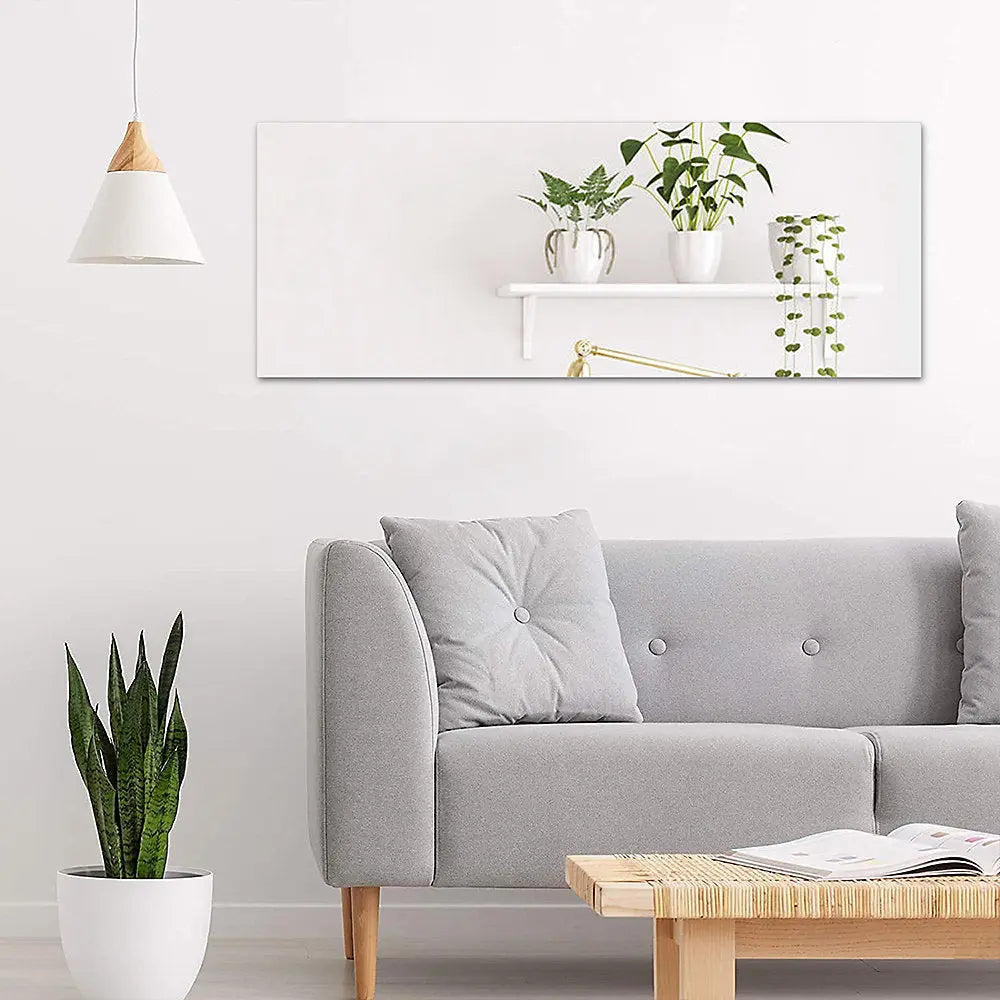 Self-adhesive acrylic mirror plates, shatterproof & lightweight