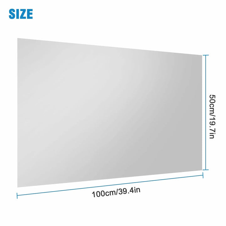 Self-adhesive acrylic mirror plates, shatterproof & lightweight