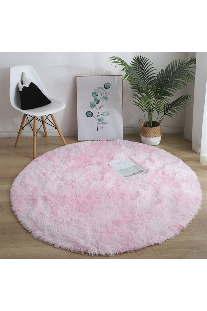 Fluffy Round Rug