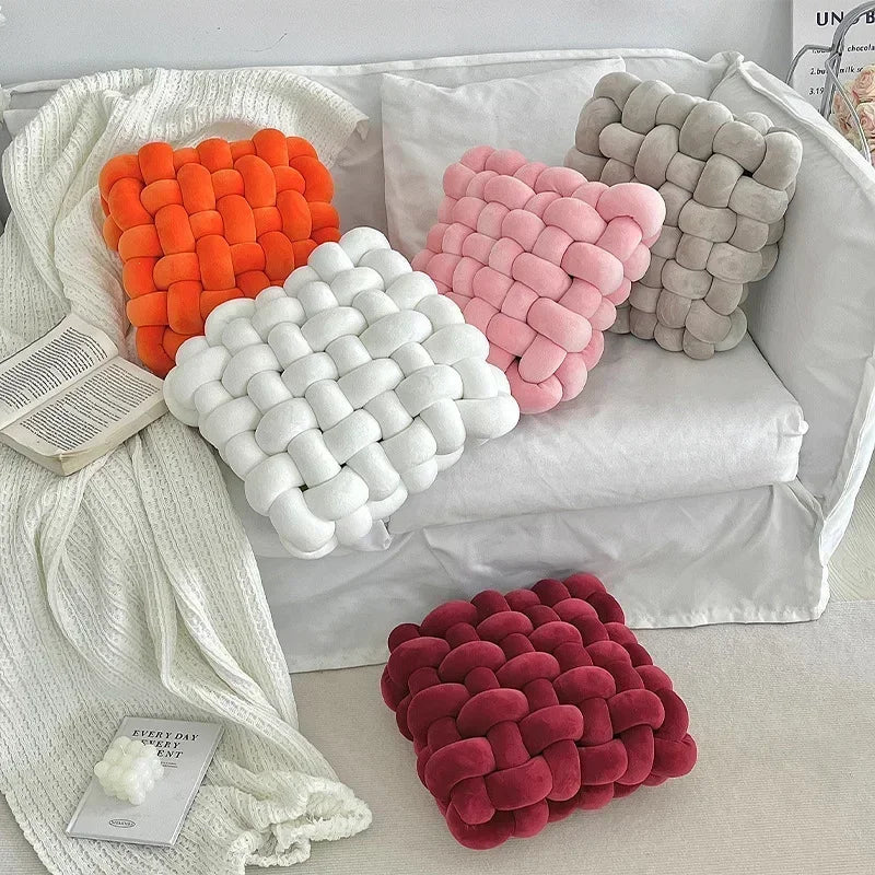 Chunky Woven Knot Cushion