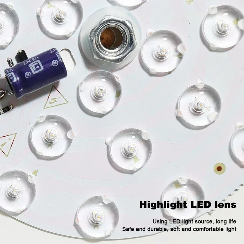 Nordic Industrial Ceiling Light – LED Round Ceiling Lamp for Kitchen, Dining Room, Bedroom, Hallway, and Bathroom – Modern Metal and Acrylic Design