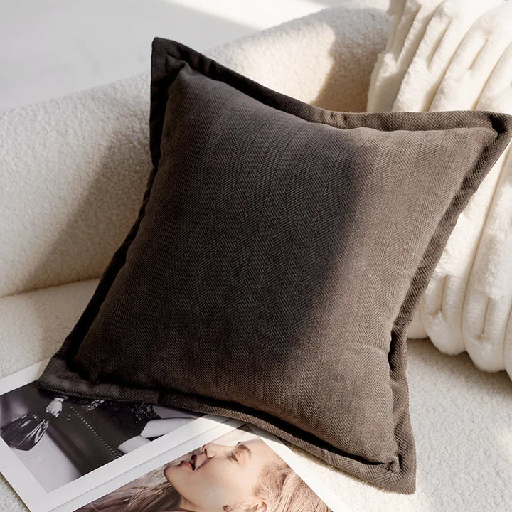 Luxury Embroidered Decorative Cushion with Horse Print for Sofa and Living Room