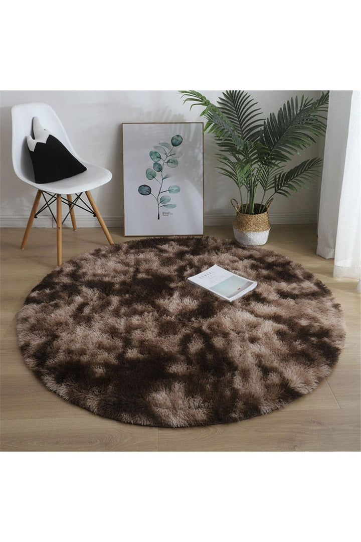 Fluffy Round Rug