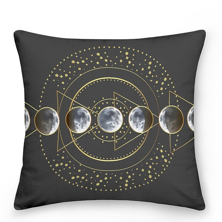 Decorative cushions with Sun and Moon in Astrological Style