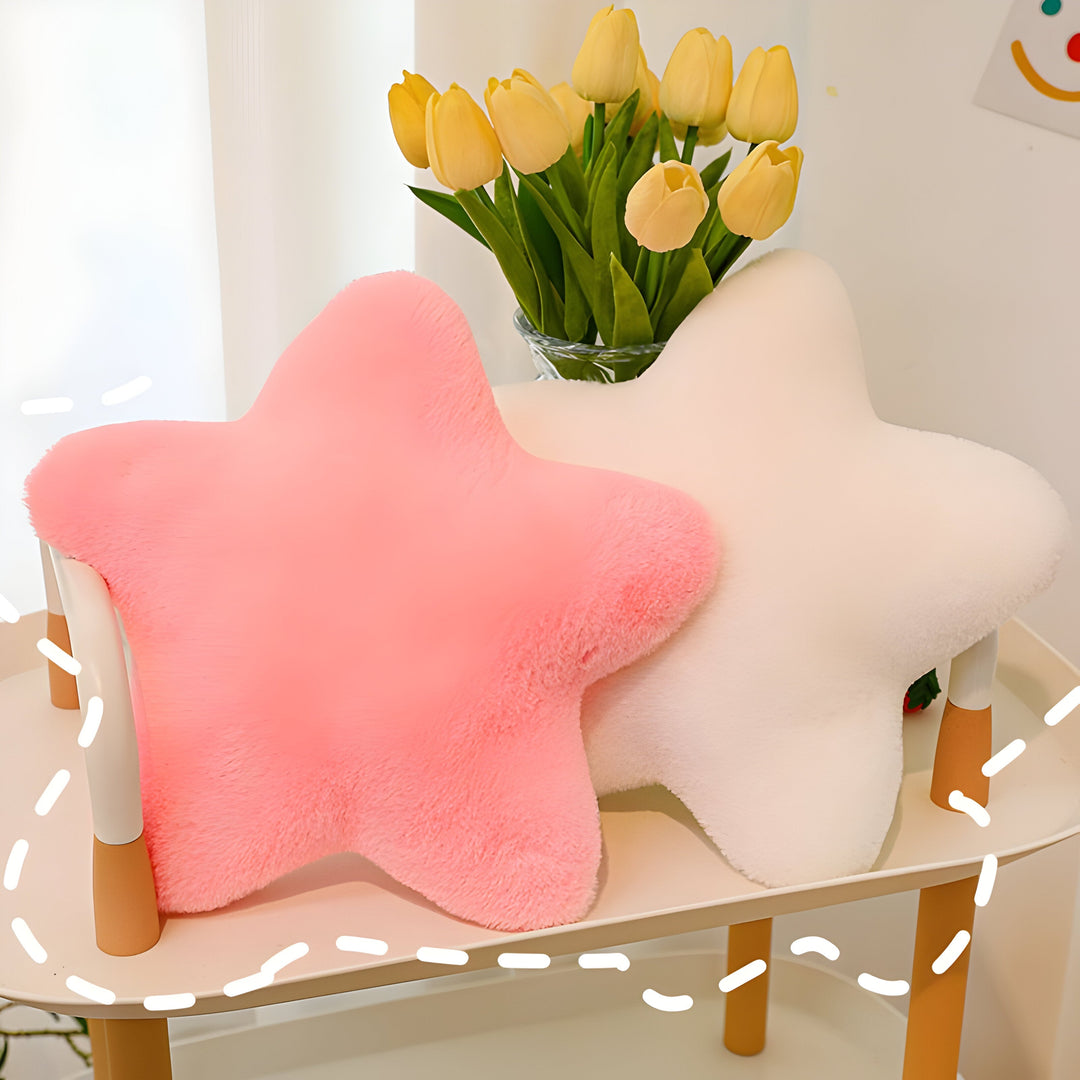 StellarHug Cushion - Decorative Star-Shaped Pillow
