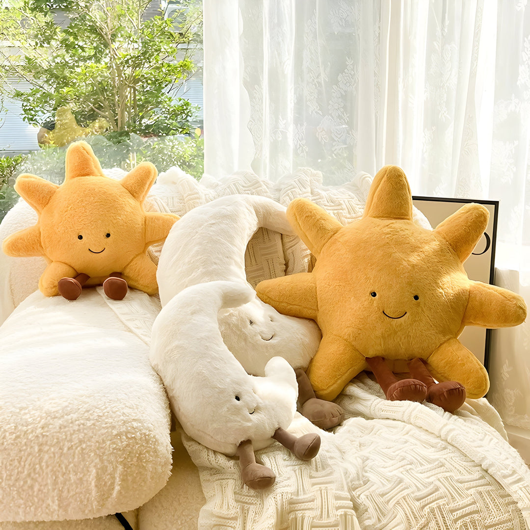 CloudMoon Cushion - Soft Moon and Sun Tatami Cushion