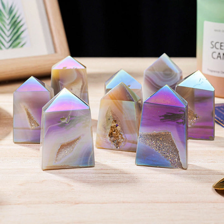 Angel Aura Quartz Crystal Sticks Gemstone Decor