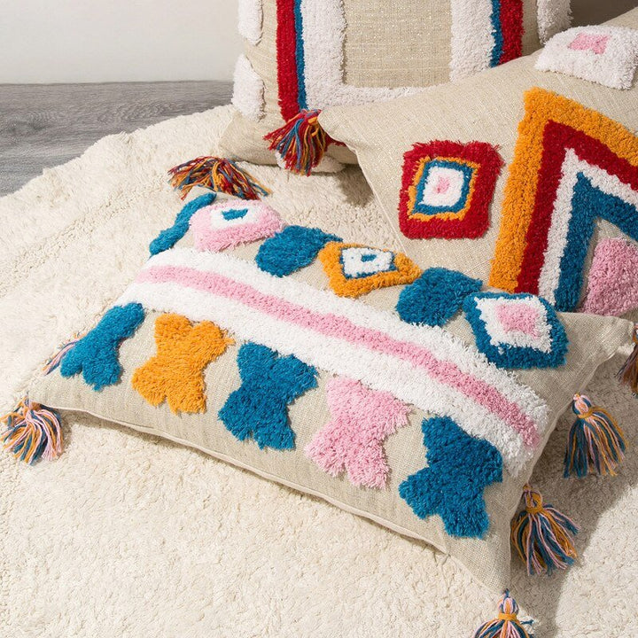 Handmade Decorative Pillow in Moroccan Boho Style