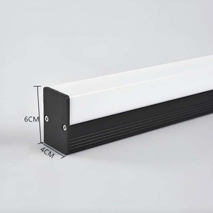 Long Stripe Wall Mirror Lighting