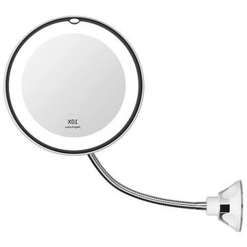 10X LED mirror on suction cup