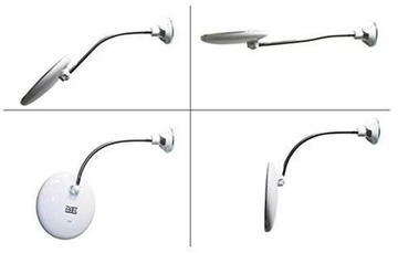 10X LED mirror on suction cup