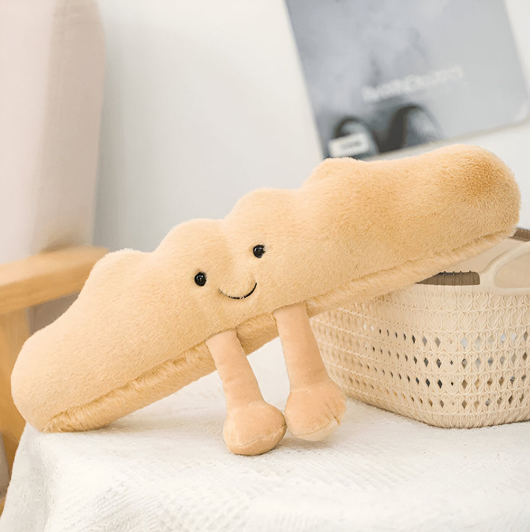 Plush Pretzel – Soft Cuddle Pillow in Breakfast Design