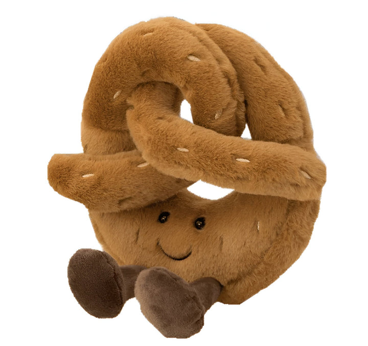 Plush Pretzel – Soft Cuddle Pillow in Breakfast Design