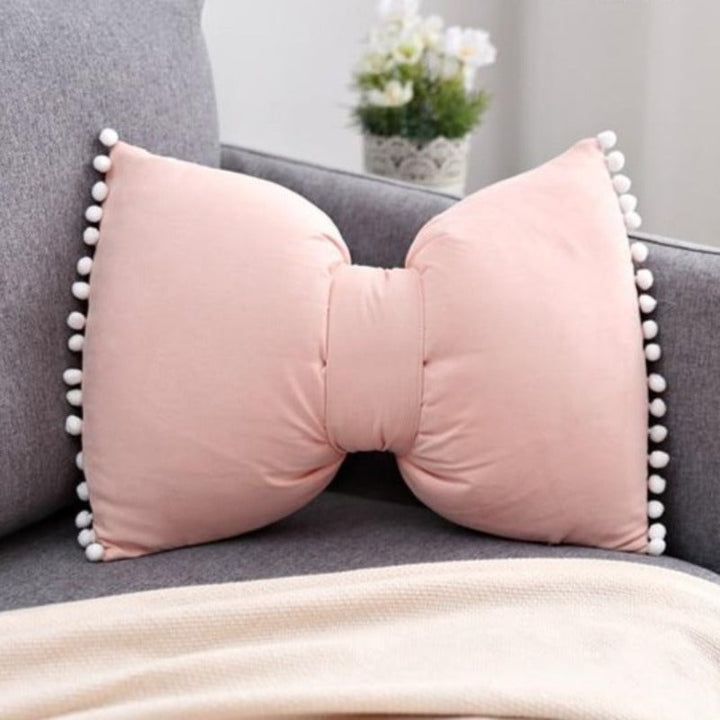 Bow-shaped Decorative Cushion as Decorative Accent