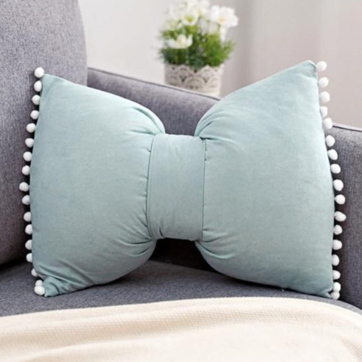 Bow-shaped Decorative Cushion as Decorative Accent