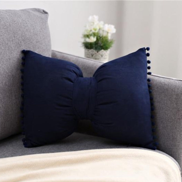 Bow-shaped Decorative Cushion as Decorative Accent