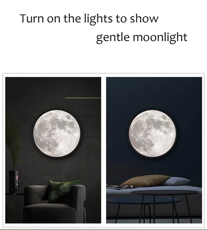 Smart Modern Moon Mirror Wall Lamp