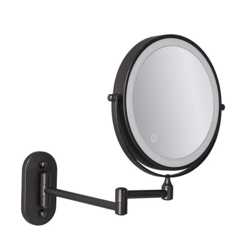 LED Wall-Mounted Bathroom Mirror with Magnification